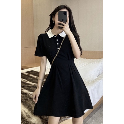 Đầm Màu Đen Thiết Kế Mỏng Thời Trang Mùa Hè Theo Phong Cách Hàn Quốc Cho Nữ