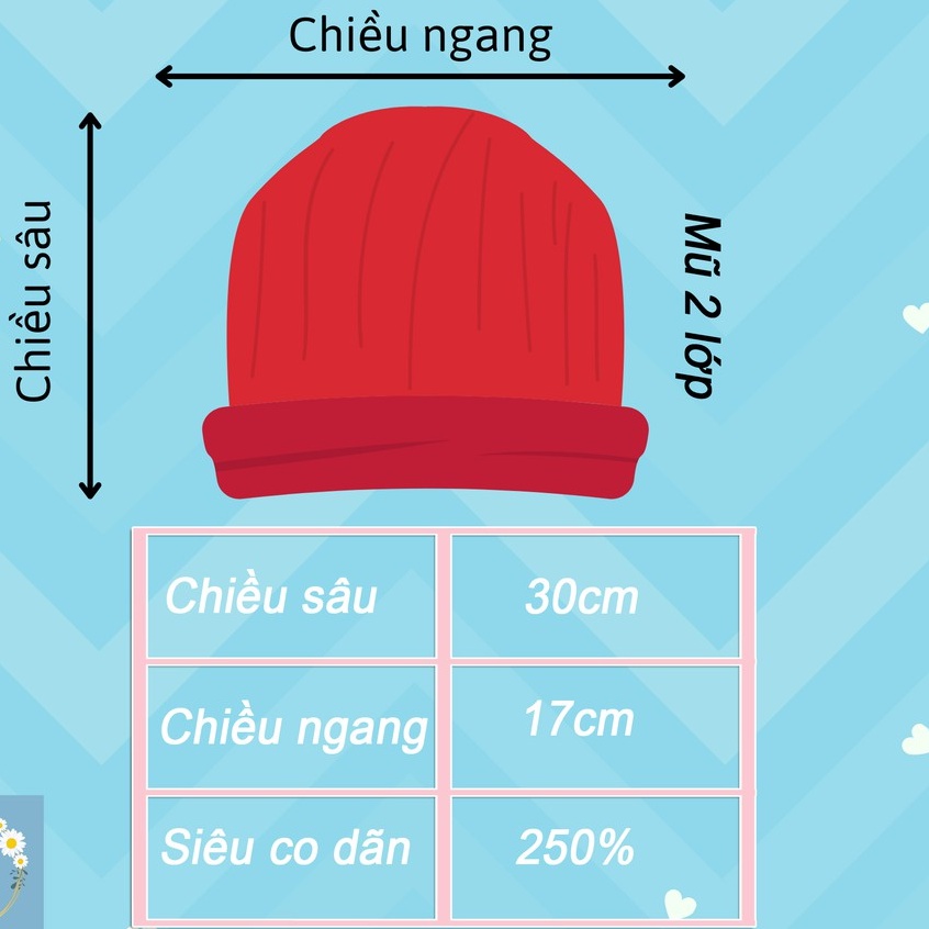 Mũ Len nữ màu trơn basic unisex co giãn tốt ❤️Mũ len nữ Beanie trơn, chất ấm áp, 19 màu đẹp co dãn tốt siêu cute