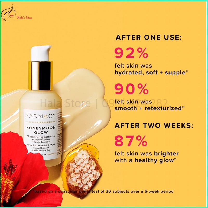 Tinh chất dưỡng đêm Farmacy Honeymoon Glow AHA Resurfacing Night Serum