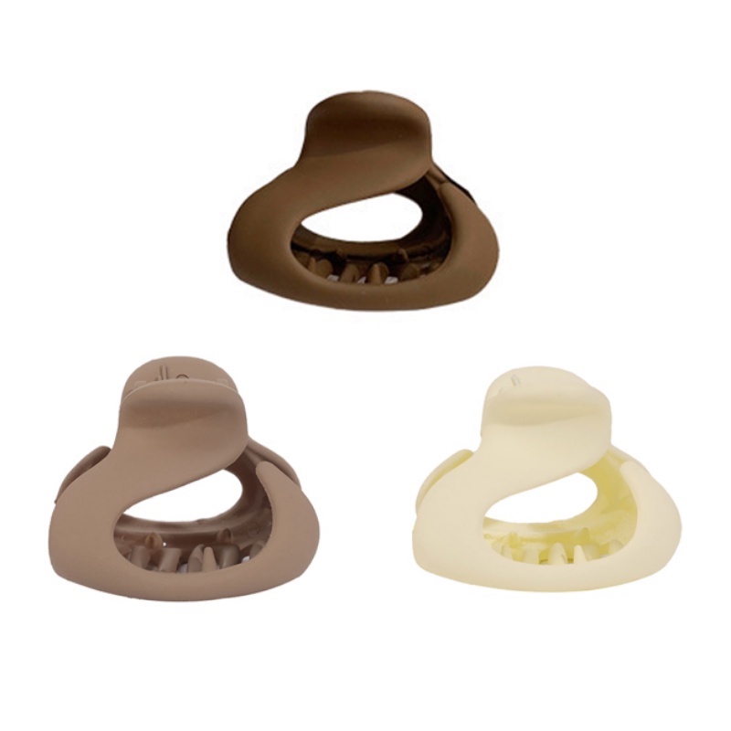 Kẹp Tóc Càng Cua Hình Elip 4.5cm Màu Trơn Thời Trang Cho Nữ