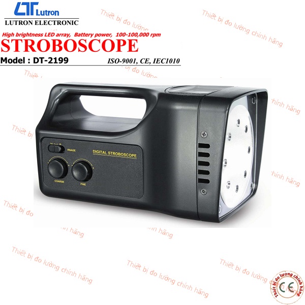 Lutron DT-2199 máy đo tốc độ vòng quay động cơ Stroboscope, dãy đèn LED được thiết kế mạch vi xử lý, độ chính xác cao