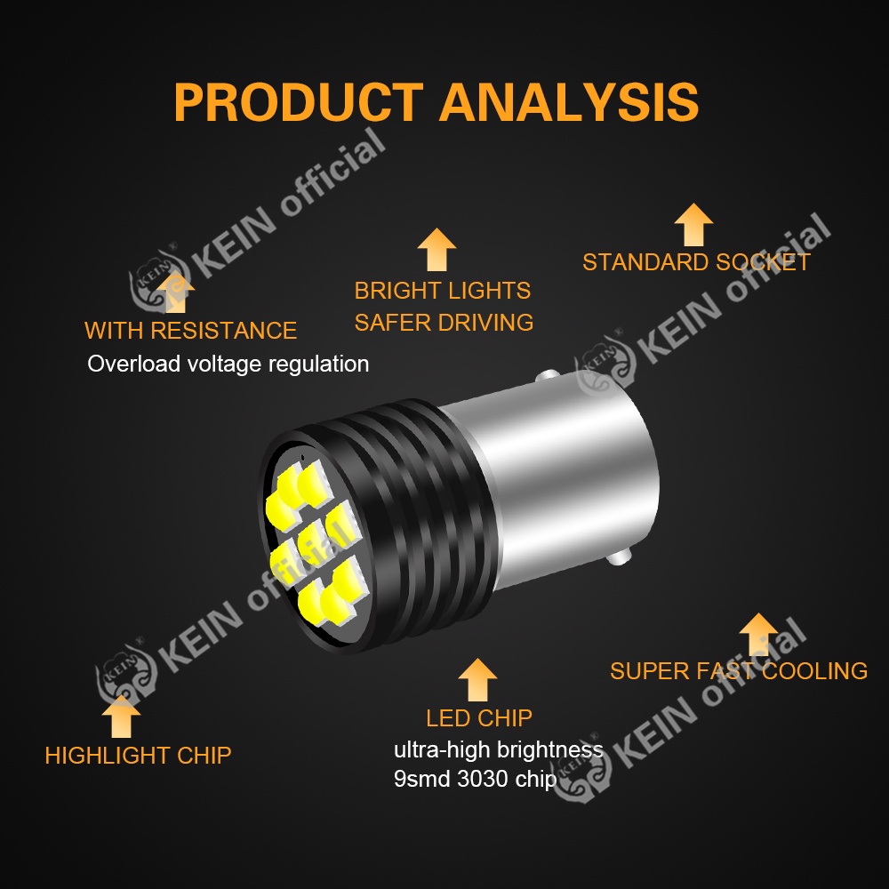 Bóng Đèn Led Phanh Xe Ban Ngày 1156 Led P21W BA15S 1157 BAY15D