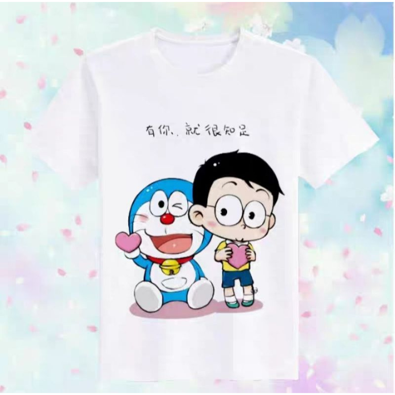 Áo Thun Tay Lửng Hoạt Hình DORAEMON Dễ Thương giá tận xưởng