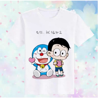Áo thun tay lửng hoạt hình doraemon dễ thương giá tận xưởng