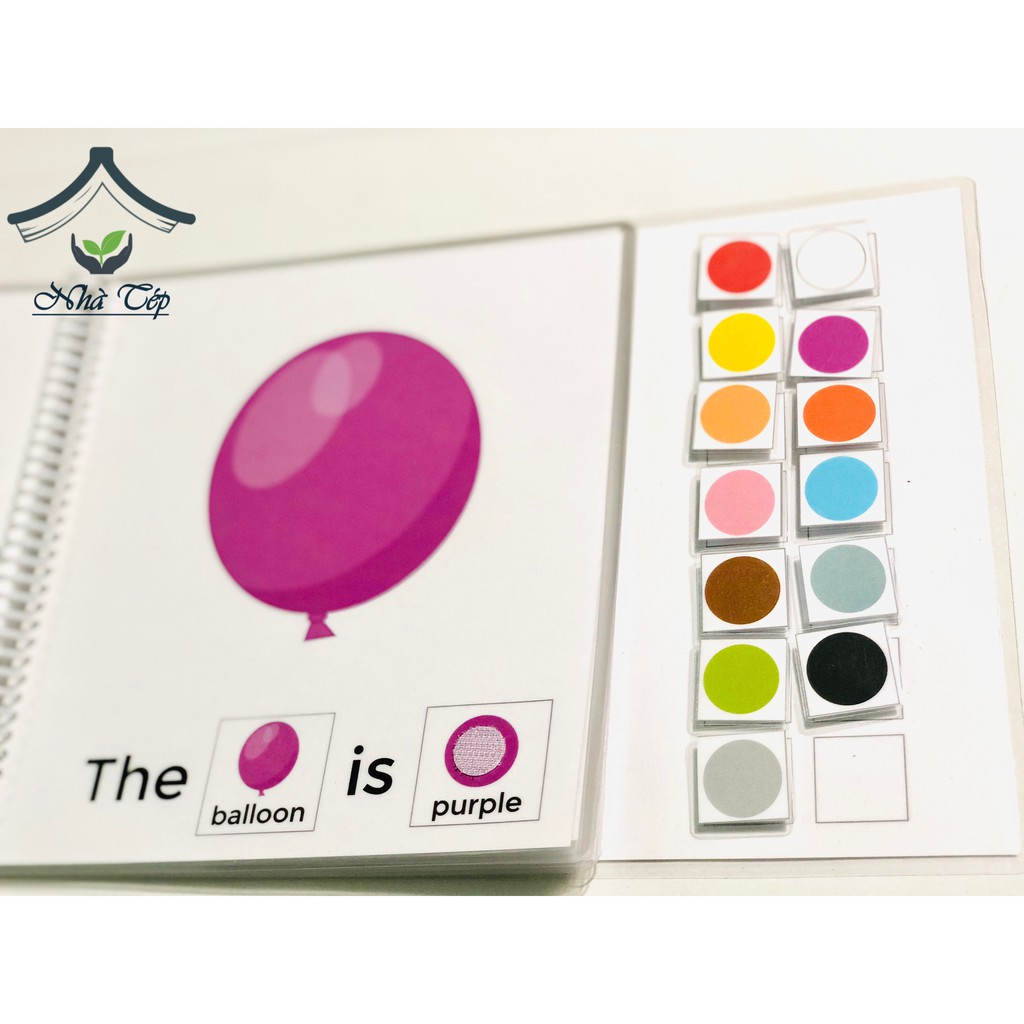 Học liệu màu sắc - Colors - Học liệu bóc dán