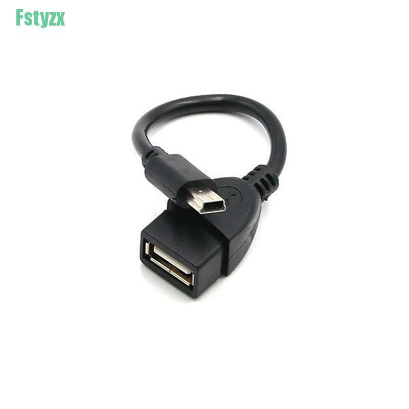 fstyzx Mini USB Male to USB Female Car OTG Cable Adapter For Video Camera