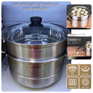 🍓🍓NỒI HẤP INOX 26CM CỦA LOCK&LOCK-LLH1262