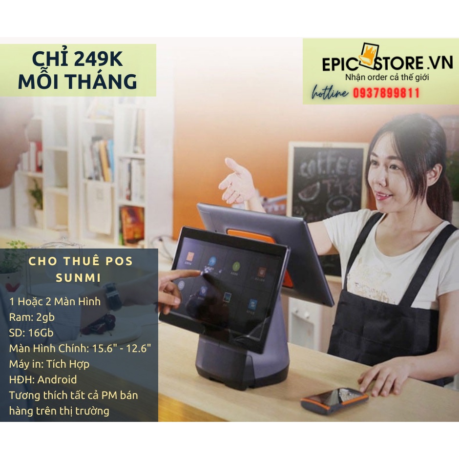 [Rẻ vô địch]  MÁY POS BÁN HÀNG SUNMI T1 (LIKENEW) + (PHẦN MỀM VĨNH VIỄN) | BigBuy360 - bigbuy360.vn