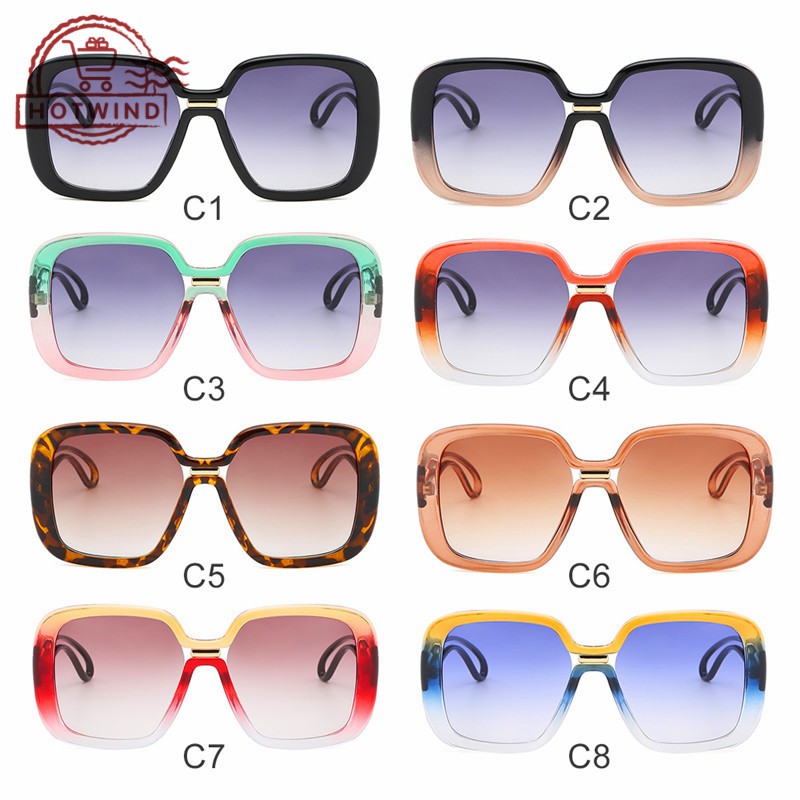 Kính mát gọng vuông chống tia UV400 thời trang