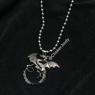 Ball chain Inox 5ly + Mặt Rồng [ 50cm]