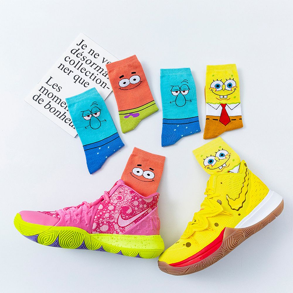 Đôi vớ cotton họa tiết hoạt hình thời trang sành điệu cho nữ