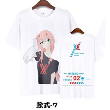 (HÀNG HOT) Áo Thun Tay Lửng Anime Darling in the FranXX Nam Nữ!!