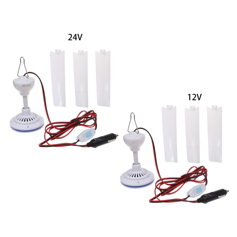 Quạt Trần 12V/24V 19.6inch Cho Xe Hơi, Tàu, Thuyền, Xe Hơi, Thuyền, SUV