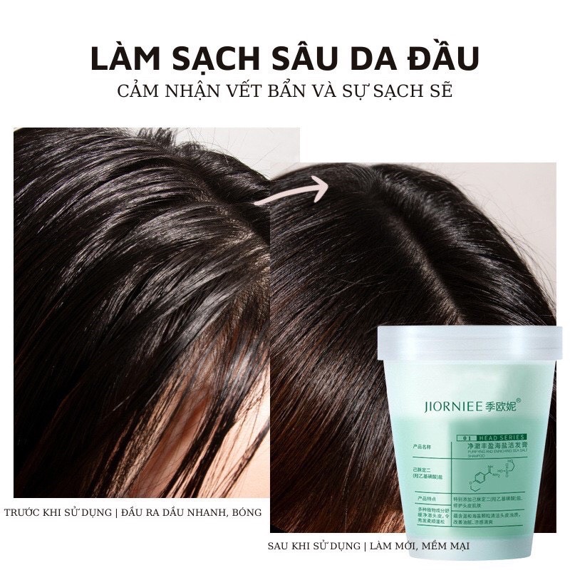 Dầu gội muối biển tẩy da chết da đầu giảm bết tóc hiệu quả 250g