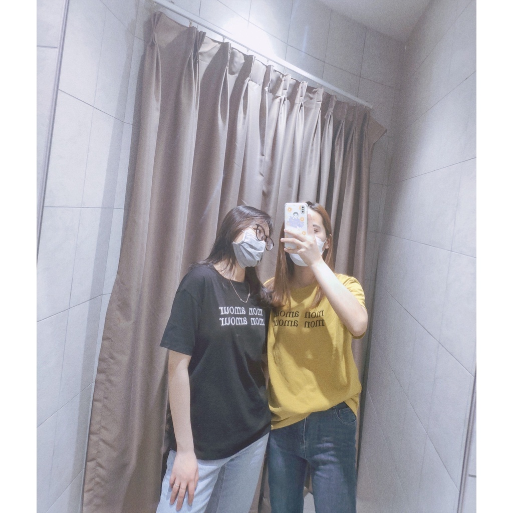 Áo thun tay lỡ freesize mẫu Amour phong cách streetwear cá tính đồ đôi nam nữ vải Quảng Châu 3158 đẹp