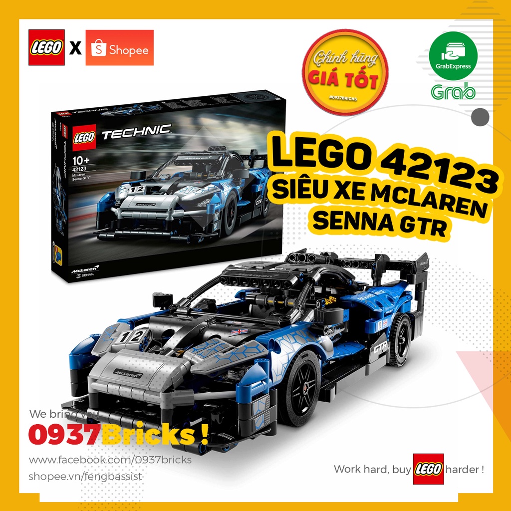 42123 LEGO Technic Siêu Xe Mclaren Senna GTR 0937BRICKS