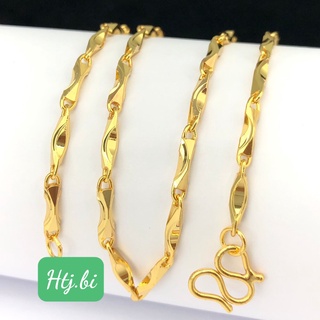 dây chuyền mạ vàng,dây kiểu khúc phù hợp cả nam và nữ dây 3 chỉ trangsuchtj