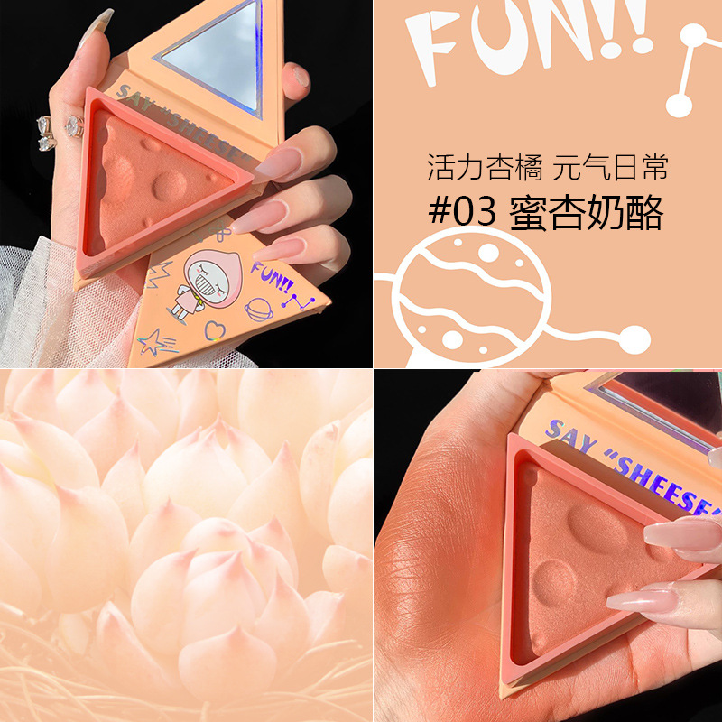 (Hàng Mới Về) Phấn Má Hồng Đơn Sắc Thiết Kế Vỏ Hình Trái Tim Xinh Xắn | BigBuy360 - bigbuy360.vn