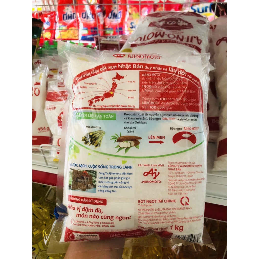 Bột ngọt  hạt lớn ajinomoto gói 1kg