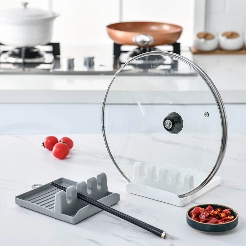 Giá đỡ dụng cụ nấu ăn và ăn uống bằng nhựa chống trượt treo được