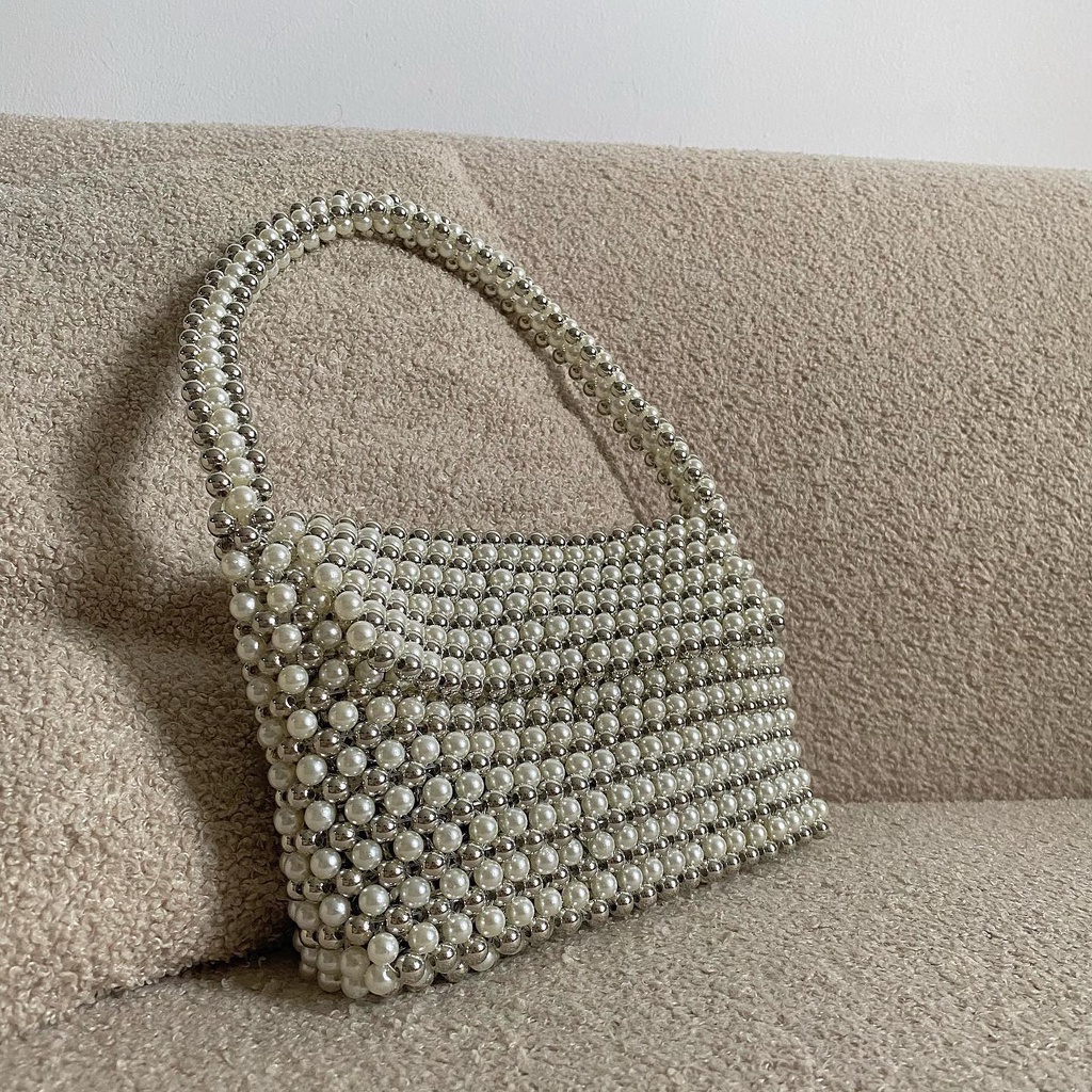 Lily Metalic Bag | Túi Xách Kẹp Nách Chất Liệu Hạt Metalic Độc Lạ