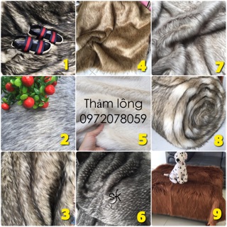 Thảm lông chụp ảnh trải sàn - lông thú nhiều màu