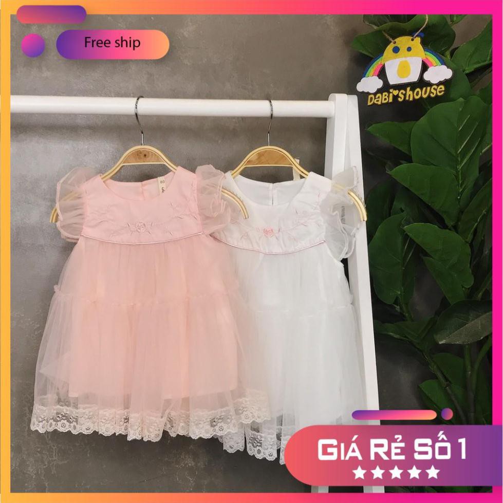 Váy babydoll công chúa cánh tiên ren nhiều tầng [HÀNG SIÊU CÂP]