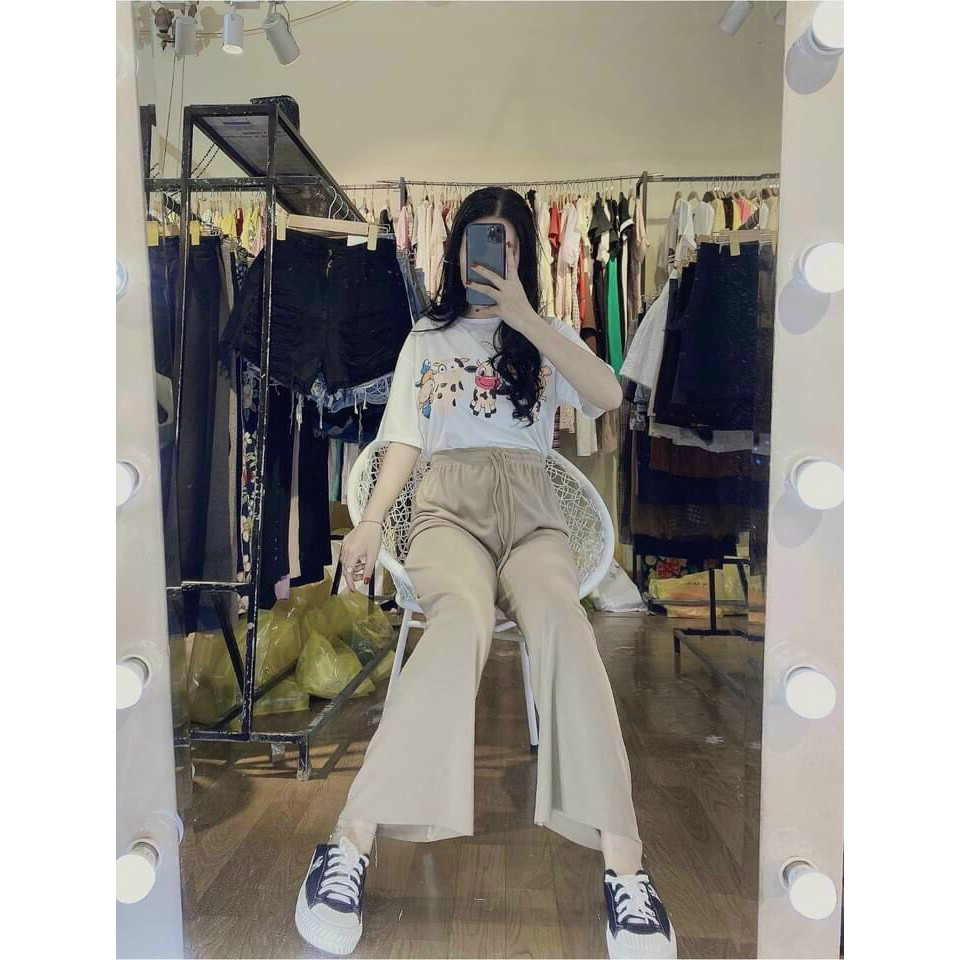 [Mã FAMAYWA giảm 10K đơn 50K] Quần Culottes 💕 Quần Ống Rộng Nữ Chất Vải Gân Tăm Mát Lạnh | BigBuy360 - bigbuy360.vn
