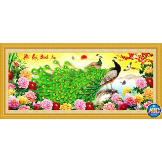 Tranh đính đá kim cương đa sắc ABC Phú Quý Bình An DF315