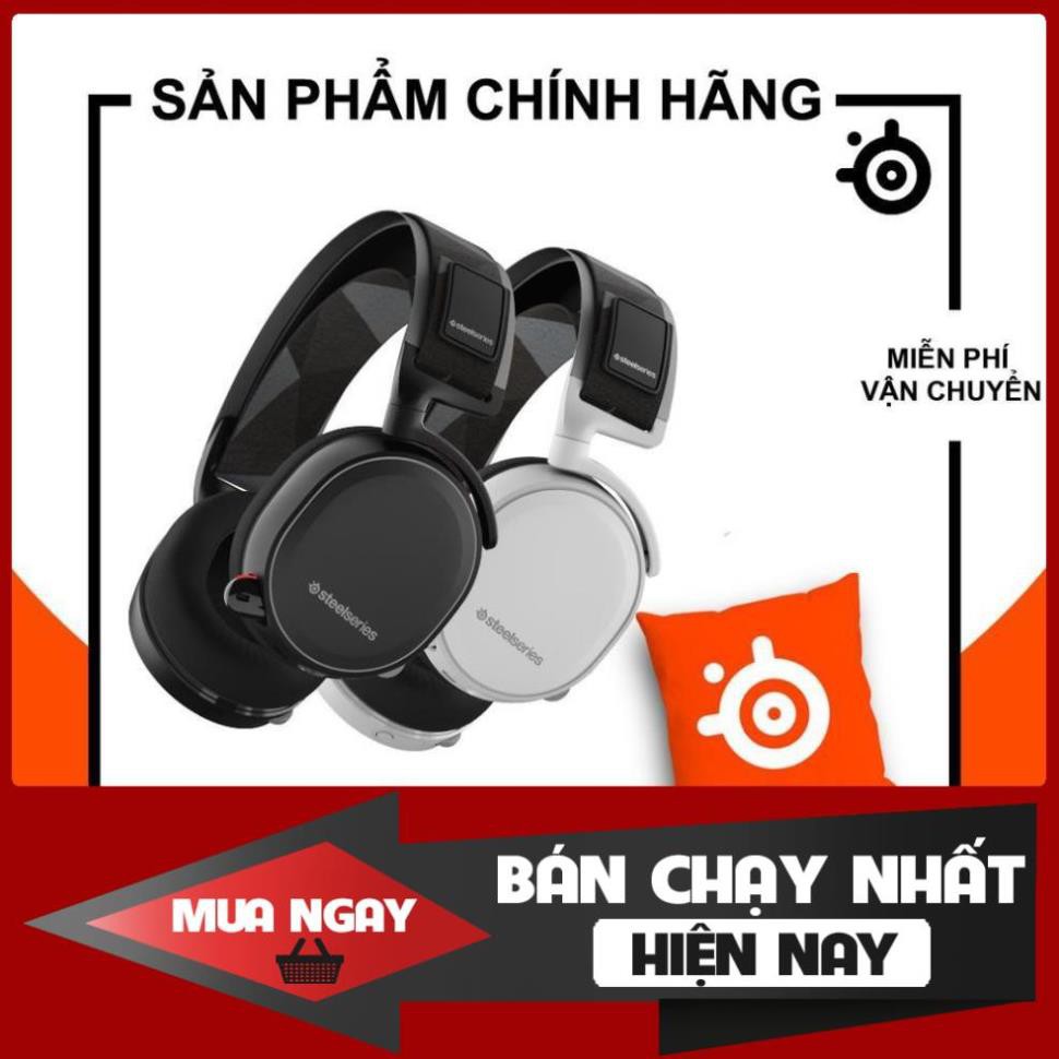 Tai nghe gaming không dây Steelseries Arctis 7 DTS Surround 7.1 (Black) (Tặng gối Steelseries cực chất)