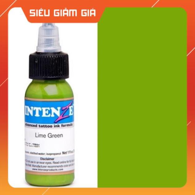 Mực xăm màu xanh nõn chuối lime green 30ml hàng có sẵn