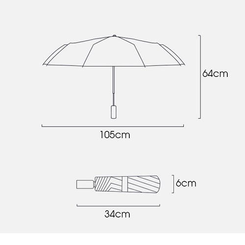 Ô Dù Che Mưa Đi Nắng Cao Cấp Tự Động Gấp Gọn ☔𝑪𝒉𝒐̂́𝒏𝒈 𝑻𝒊𝒂 𝑼𝑽☔ Chất Liệu Vải Dù Chống Nhăn