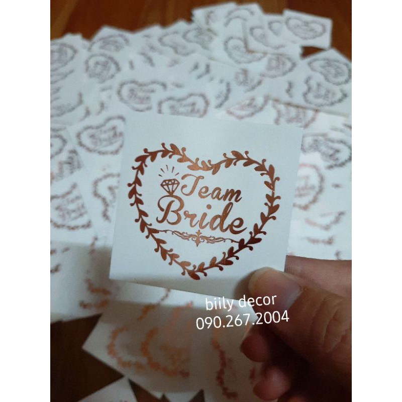 HÌNH XĂM ĐÁM CƯỚI 9 cái (TATTOO CƯỚI)