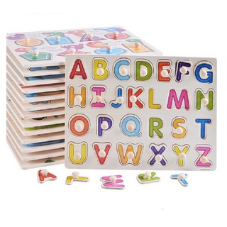 Bảng Gỗ Có Núm Chủ Đề Chữ Cái Cho Bé Học Bài