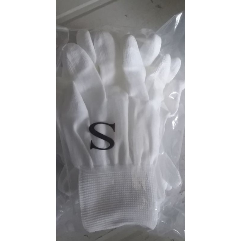 combo 10 đôi găng tay phủ bàn trắng dùng trong phòng sạch, găng tay tĩnh điện