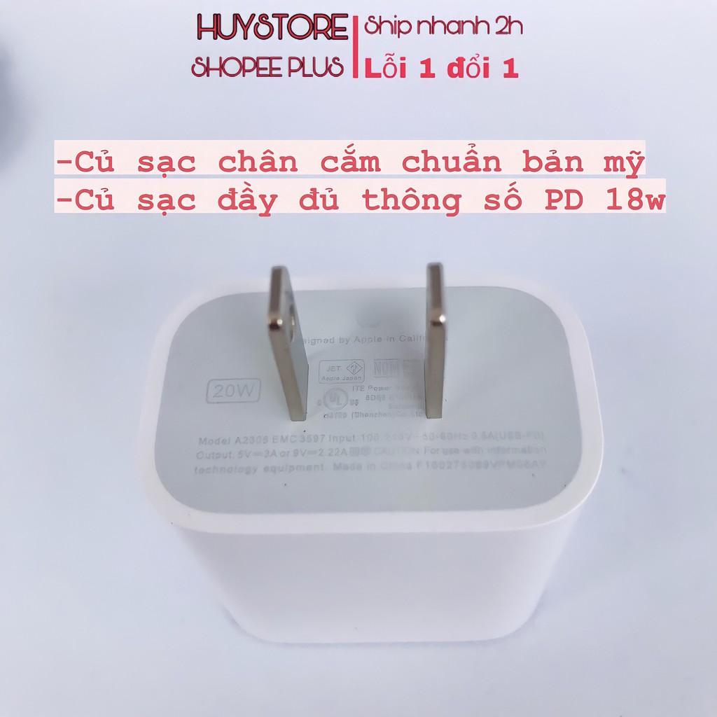 Bộ sạc nhanh iphone ipad pd 20w, cáp USB Type C to Lightning cho IPhone 12/ 12 Pro Max/ IPhone 11/ 11 Pro Max/ X/ XS Max