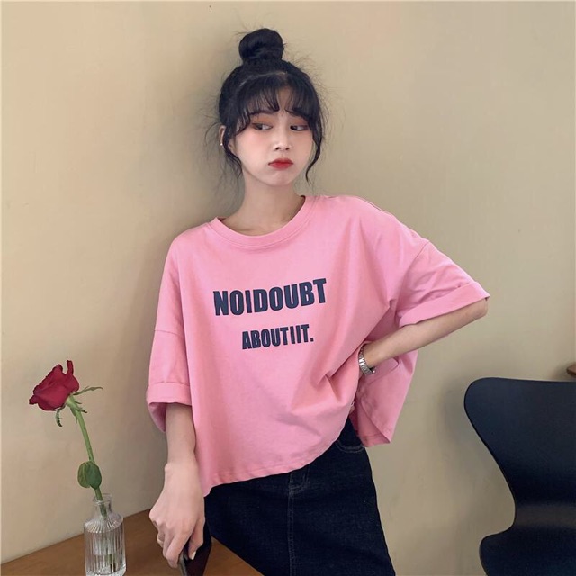 ÁO THUN CROPTOP ❣️FREESHIP❣️ Áo croptop Thun From Rộng Tay Lở Xinh Xắn TTA209