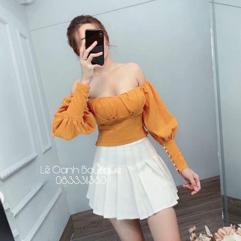 Áo Tiểu Thư Tay Phồng Có Mút Ngực A197