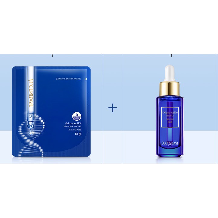 Mặt nạ  lucenbase cho da mụn dưỡng da oligopeptide  giảm thâm , chính hãng hộp 10 miếng