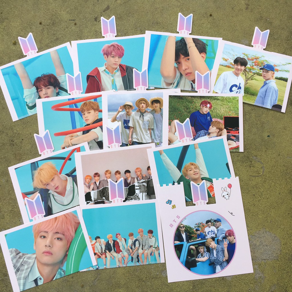 Set ảnh BTS Jungkook V (tặng kèm 5 kẹp gỗ khi mua 2 bộ trở lên)