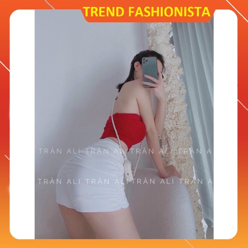Quần đùi nữ nhũn from rộng mặc nhà lưng cao chất Borip bền đẹp hàng chuẩn Fashionsta