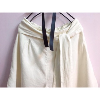 Quần váy linen dây cột eo