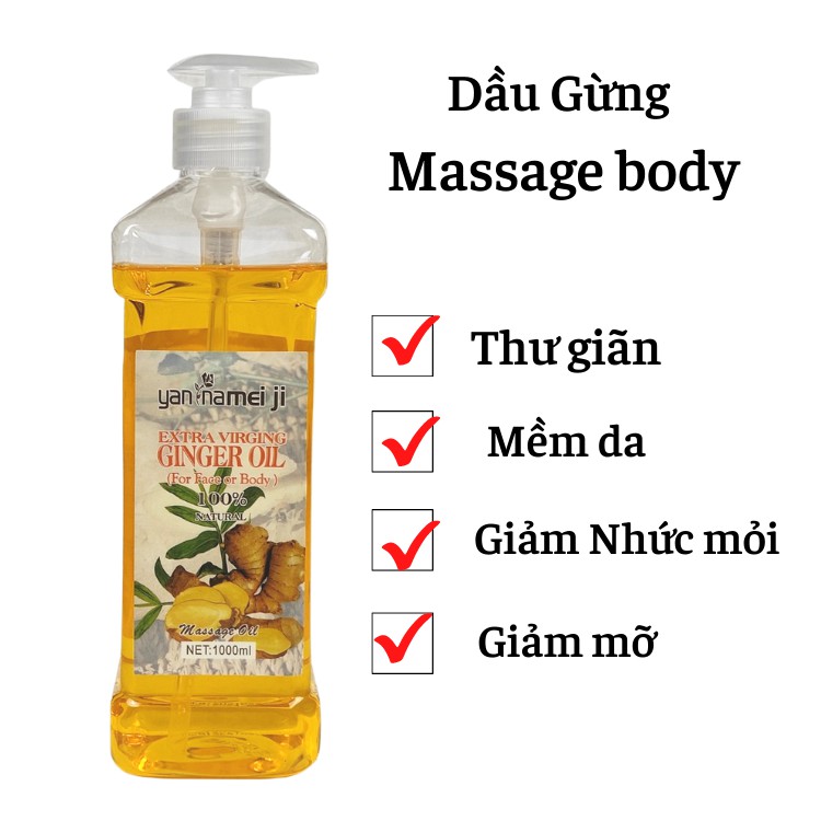 Tinh Dầu Massage Body Dùng Trong Spa Oubiquan 550ml