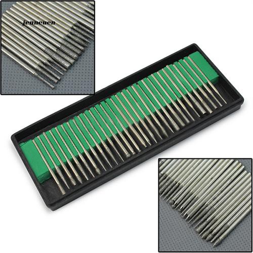 [Hàng mới về] Set 30 đầu mũi khoan khắc đá kim cương hỗ trợ làm móng đa năng tiện dụng