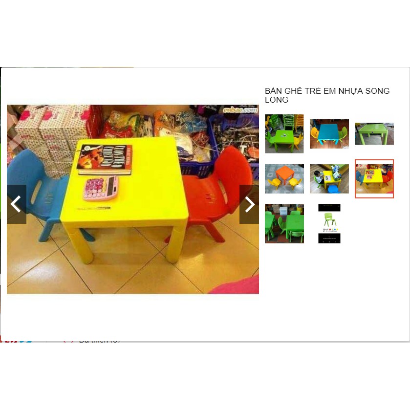 bộ bàn ghế trẻ mầm non 1 bàn 2 ghế | BigBuy360 - bigbuy360.vn