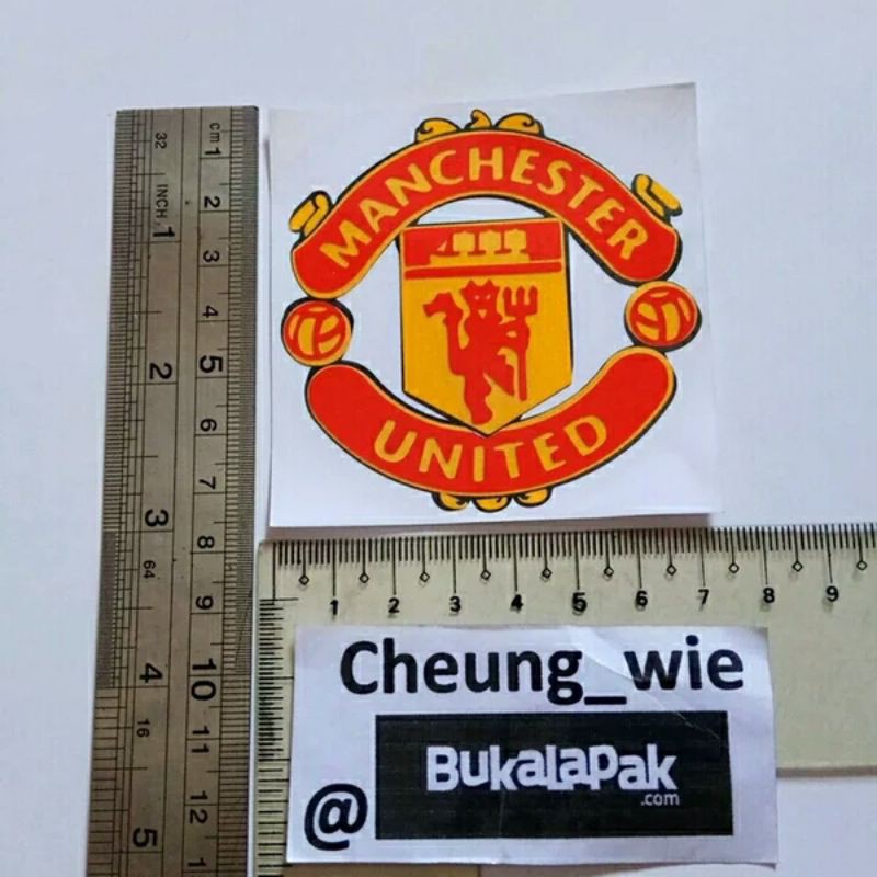 Miếng Dán Trang Trí Hình Câu Lạc Bộ Bóng Đá Manchester United Mu The Red Devils