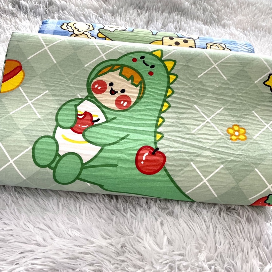 Gối Cao Su cho Bé, êm mềm, vỏ COTTON Thoáng mát SHOP vũ thị thơm