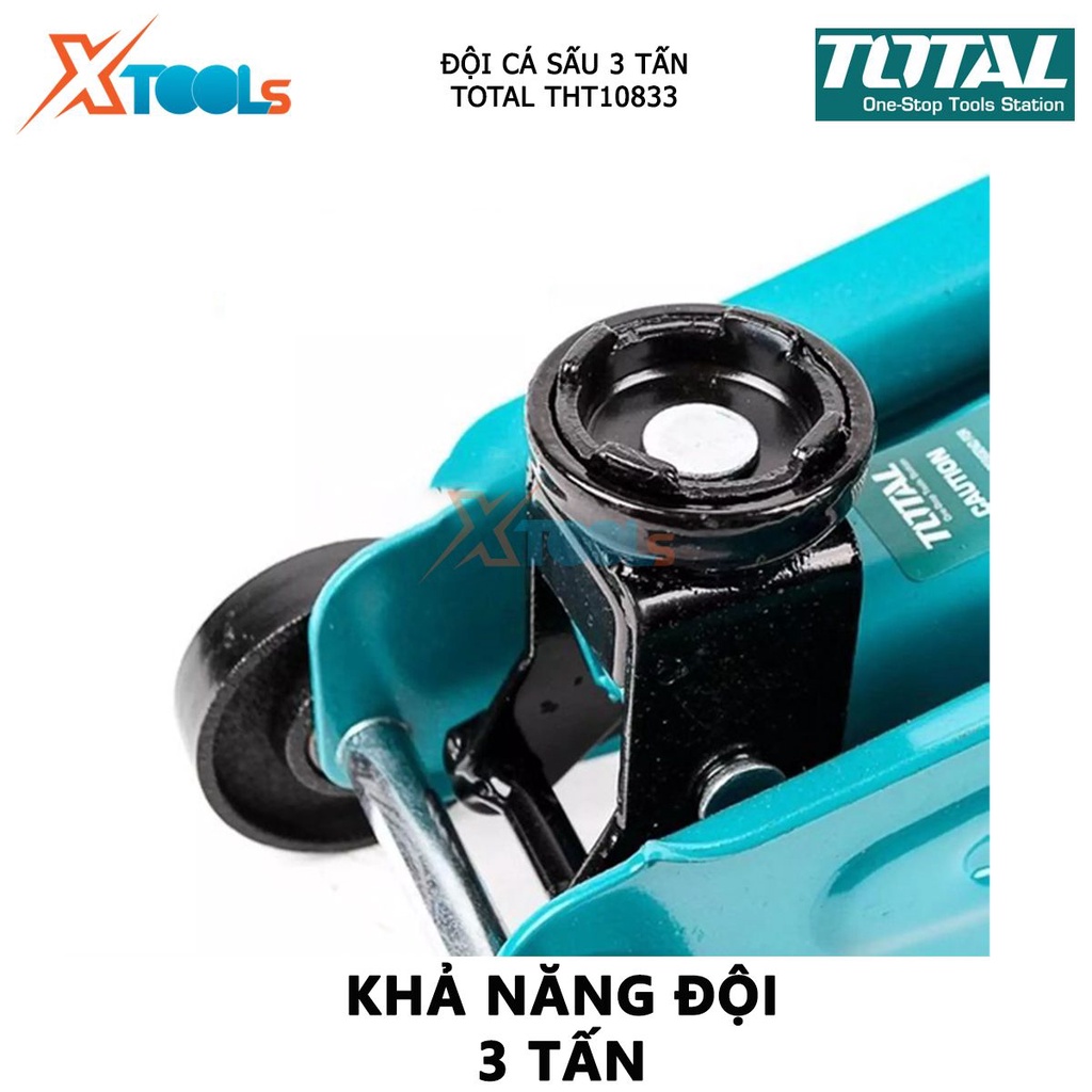 Con đội cá sấu 3 tấn TOTAL THT10833 kích cá sấu khả năng đội 3 tấn kích nâng các vật nặng trọng lượng lớn, cồng kềnh, câ