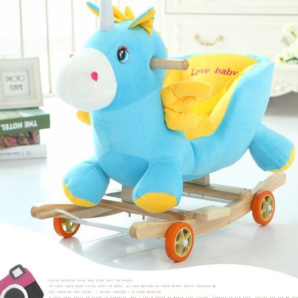 Bập bênh ngựa 3 in 1 (bập bênh, xe chòi chân, ghế ngồi)