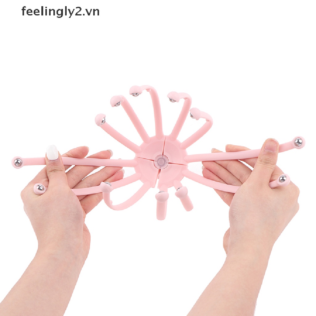 (Hàng Mới Về) Dụng Cụ Mát Xa Đầu Giảm Căng Thẳng Hình Bạch Tuộc